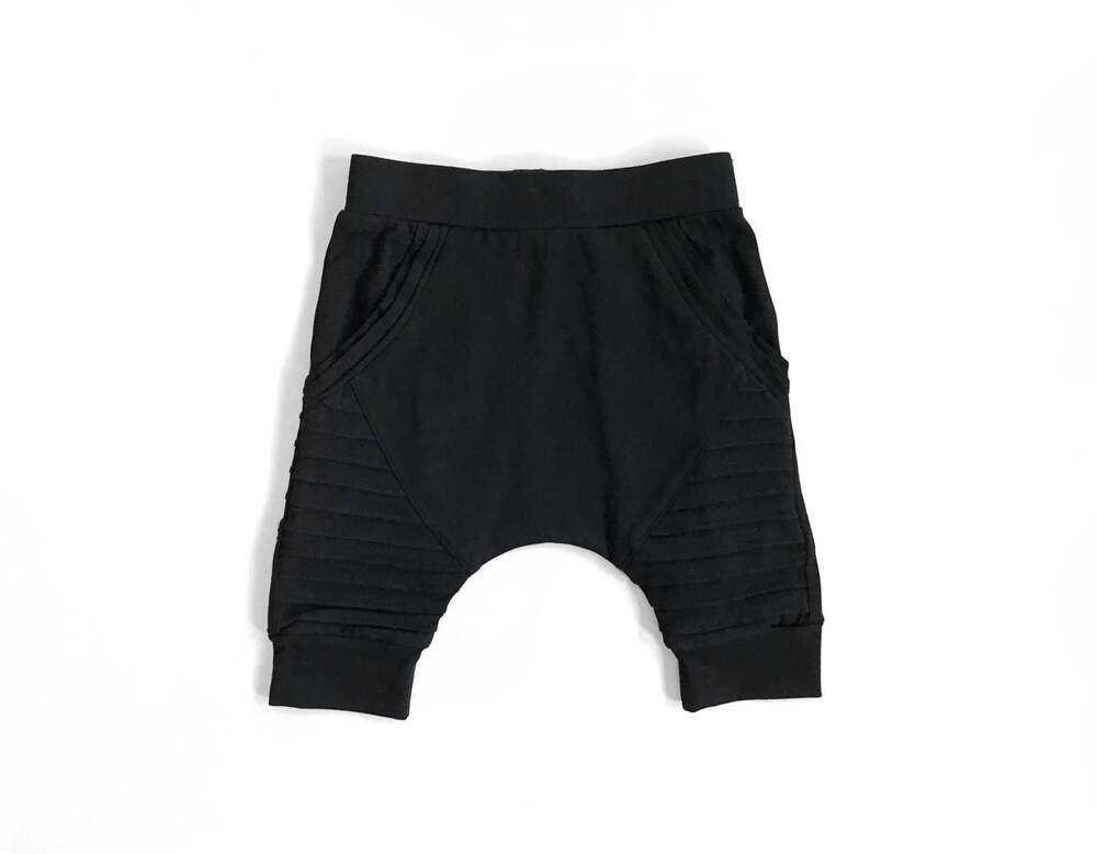Posh Kiddos Black Biker Shorts Size 12 Months